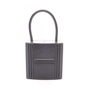 Hermes Kelly handbag with padlock, calfskin (box calf leather), black.